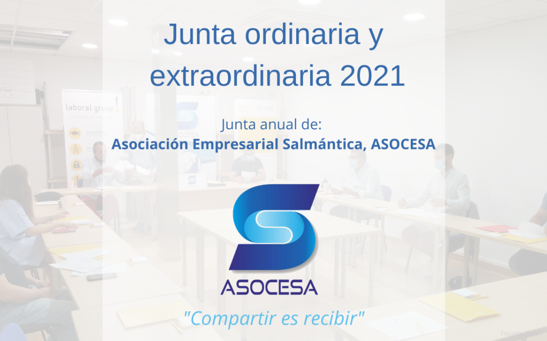 Junta anual de ASOCESA 29/07/2021