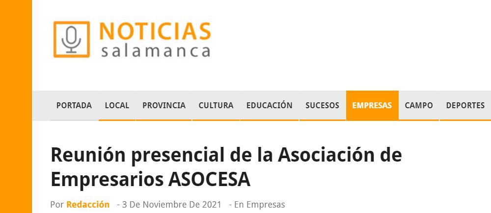 ASOCESA en prensa local Noticias Salamanca